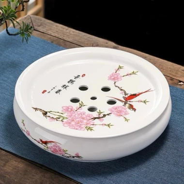 Thuyền Trà Sứ 25cm - Khay Hứng Nước Đường Kính, Giá Ưu Đãi 319.000₫