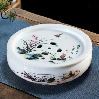 Thuyền Trà Sứ 25cm - Khay Hứng Nước Đường Kính, Giá Ưu Đãi 319.000₫ 8 Thuyền Trà Sứ 25cm - Khay Hứng Nước Đường Kính, Giá Ưu Đãi 319.000₫ 8