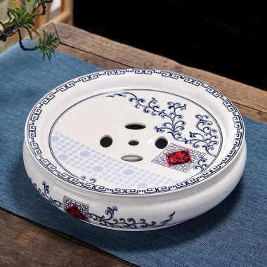 Thuyền Trà Sứ 25cm - Khay Hứng Nước Đường Kính, Giá Ưu Đãi 319.000₫