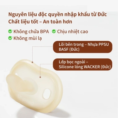 Ti giả Thyseed Air cao cấp siêu mềm siêu nhẹ cho bé sơ sinh - Silicon nguyên khối ti ngậm, giảm còn 249.000 VND 5 Ti giả Thyseed Air cao cấp siêu mềm siêu nhẹ cho bé sơ sinh - Silicon nguyên khối ti ngậm, giảm còn 249.000 VND 5