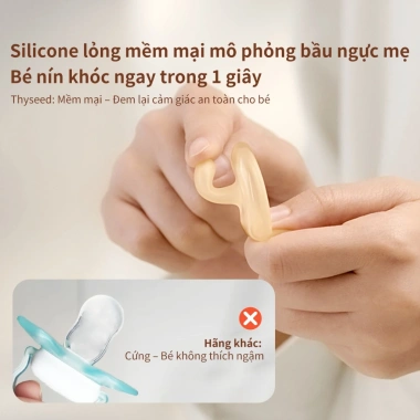 Ti giả Thyseed Air cao cấp siêu mềm siêu nhẹ cho bé sơ sinh - Silicon nguyên khối ti ngậm, giảm còn 249.000 VND 7 Ti giả Thyseed Air cao cấp siêu mềm siêu nhẹ cho bé sơ sinh - Silicon nguyên khối ti ngậm, giảm còn 249.000 VND 7