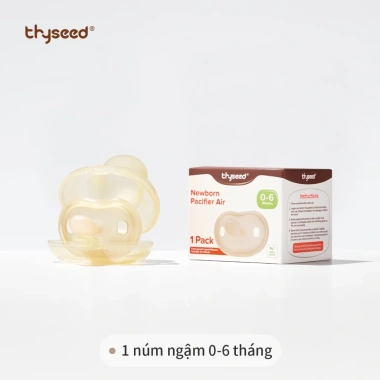 Ti giả Thyseed Air cao cấp siêu mềm siêu nhẹ cho bé sơ sinh - Silicon nguyên khối ti ngậm, giảm còn 249.000 VND
