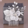 Tiara cô dâu handmade hợp kim giả ngọc trai họa tiết hoa trắng, chỉ 56.160₫ 5