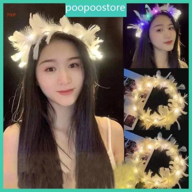 Tiara LED Băng Đô Lông Vũ Vương Miện - Đèn Halo Sáng Lung Linh, Phù Hợp Sinh Nhật, Giá ưu đãi 46,114