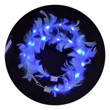 Tiara LED Băng Đô Lông Vũ Vương Miện - Đèn Halo Sáng Lung Linh, Phù Hợp Sinh Nhật, Giá ưu đãi 46,114