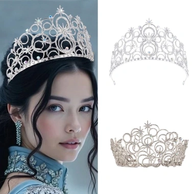 Tiara Sinh Nhật Băng Đô Quấn Tóc cho Bé Gái – Mũ Vương Miện Đạo Cụ Tiệc