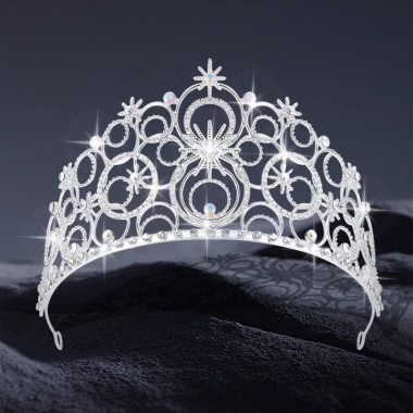 Tiara Sinh Nhật Băng Đô Quấn Tóc cho Bé Gái – Mũ Vương Miện Đạo Cụ Tiệc