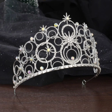 Tiara Sinh Nhật Băng Đô Quấn Tóc cho Bé Gái – Mũ Vương Miện Đạo Cụ Tiệc