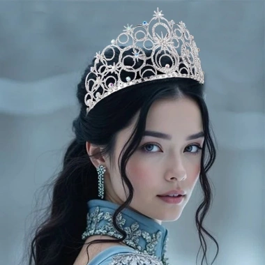 Tiara Sinh Nhật Băng Đô Quấn Tóc cho Bé Gái – Mũ Vương Miện Đạo Cụ Tiệc