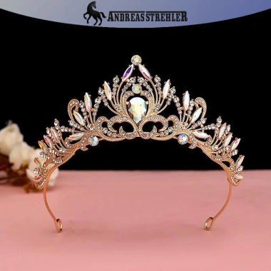 Tiara Vương Miện Công Chúa Thanh Lịch Pha Lê - Trang Sắc Tóc Cưới Giá Rẻ 69.768