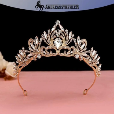 Tiara Vương Miện Công Chúa Thanh Lịch Pha Lê - Trang Sắc Tóc Cưới Giá Rẻ 69.768