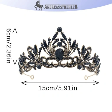 Tiara Vương Miện Công Chúa Thanh Lịch Pha Lê - Trang Sắc Tóc Cưới Giá Rẻ 69.768