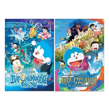 Tiểu thuyết Doraemon Movie Bản Giao hưởng Địa Cầu - Nobita phiêu lưu thế giới tranh, 60.000đ NXB Kim Đồng 2