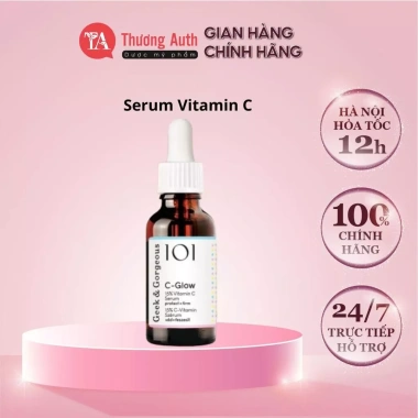 Tinh Chất C-Glow 15% Vitamin C 30ml - Làm sáng da, chống oxy hoá, căng bóng, 449.000₫