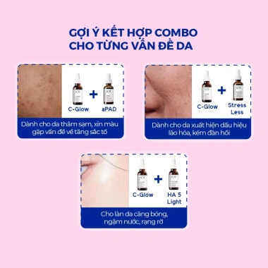Tinh Chất C-Glow 15% Vitamin C 30ml - Làm sáng da, chống oxy hoá, căng bóng, 449.000₫