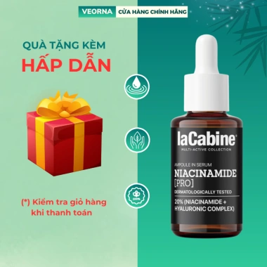 Tinh chất cao cấp dưỡng ẩm, sáng da, mờ thâm nám Lacabine Niacinamide Pro Serum - Giảm còn 882.000₫
