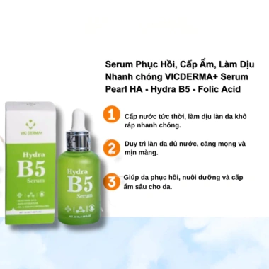 Tinh Chất Cấp Ẩm B5 Vic Derma 50ml - Nhập Khẩu Chính Hãng, Giá Ưu Đãi 379.199 VND
