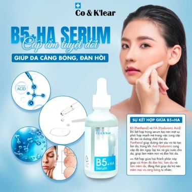 Tinh Chất Cấp Ẩm Co&K'lear Serum B5+HA 50ml - Dưỡng ẩm sâu, làm mờ nếp nhăn, giảm thâm, giá ưu đãi 261k VND 7