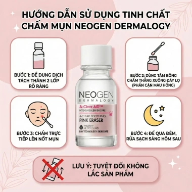 Tinh chất chấm mụn Neogen Dermalogy A Clear Aid Pink Eraser 15ml Giá 329.000₫ 4
