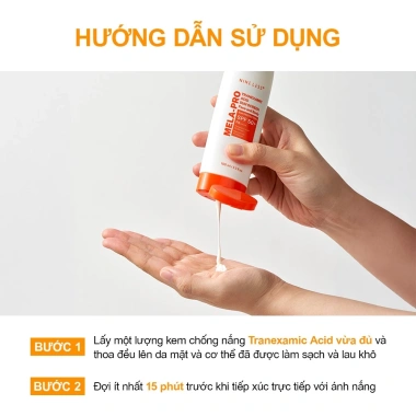 Tinh chất chống nắng NINELESS Mela-Pro Tranexamic Acid 100ml - Serum mặt và cơ thể, giá 414.000 VND
