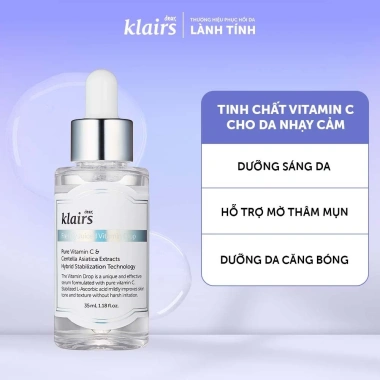 Tinh chất Dear Klairs Vitamin Drop Serum 35ml - Sáng da, mờ thâm, chỉ 351.000₫