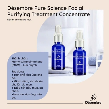 Tinh Chất Désembre Facial Purifying Concentrate 30ml - Giảm Mụn Nhanh, Giá 700.000đ