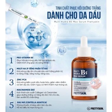 Tinh Chất Dưỡng Ẩm B5 PRETTY SKIN 50ml – Dưỡng Trắng, Phục Hồi, Chống Lão Hóa
