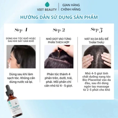 Tinh chất dưỡng nang tóc Bio-Placental Scalp Serum VIETBEAUTY - Tăng mật độ, giảm rụng tóc, giá chỉ 135.000₫
