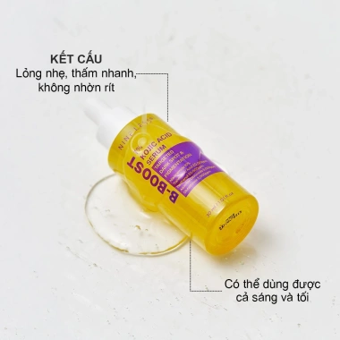 Tinh Chất Dưỡng Sáng Mờ Thâm NINELESS B-Boost 1% Kojic Acid Serum 30ml - Chỉ 434.000₫