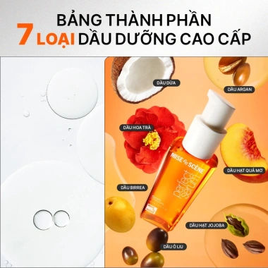 Tinh chất dưỡng tóc mise en scène Perfect Serum 7 loại dầu cao cấp, phục hồi hư tổn 80ml - 242.000đ