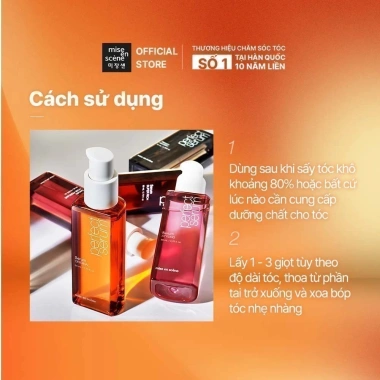 Tinh chất dưỡng tóc mise en scène Perfect Serum 7 loại dầu cao cấp, phục hồi hư tổn 80ml - 242.000đ