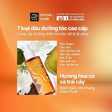 Tinh chất dưỡng tóc mise en scène Perfect Serum 7 loại dầu cao cấp, phục hồi hư tổn 80ml - 242.000đ
