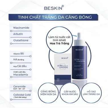 Tinh chất dưỡng trắng da Ultra Ampoule Concentré 2ml sample & 50ml Giá ưu đãi 108.000đ 3