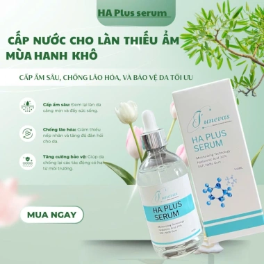 Tinh chất HA Junevas Hàn Quốc 100ml - Cấp ẩm sâu, giảm nếp nhăn, da căng bóng, giá ưu đãi 972.000 VND