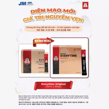 Tinh Chất Hồng Sâm JungKwanJang EveryTime 30x10ml - Sức đề kháng, giá 2.2 triệu