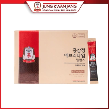 Tinh Chất Hồng Sâm KGC Jung Kwan Jang EveryTime Balance 20-30 gói - Giảm giá 20% Tăng sức đề kháng, cân bằng nội tiết