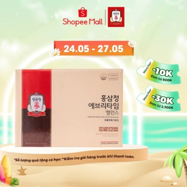Tinh Chất Hồng Sâm KGC Jung Kwan Jang EveryTime Balance 20-30 gói - Giảm giá 20% Tăng sức đề kháng, cân bằng nội tiết 9 Tinh Chất Hồng Sâm KGC Jung Kwan Jang EveryTime Balance 20-30 gói - Giảm giá 20% Tăng sức đề kháng, cân bằng nội tiết 9