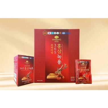 Tinh chất hồng sâm Nhung Hươu Linh Chi 365 - Hỗ trợ sức khỏe, xuất xứ Hàn Quốc, 60g x 70ml, giảm còn 560k