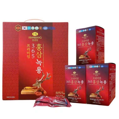 Tinh chất hồng sâm Nhung Hươu Linh Chi 365 - Hỗ trợ sức khỏe, xuất xứ Hàn Quốc, 60g x 70ml, giảm còn 560k