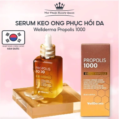 Tinh chất keo ong WellDerma Propolis 1.000 - Dưỡng da chống oxy hoá phục hồi - 294.000