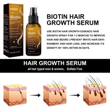 Tinh Chất Mọc Tóc Biotin LUNOON - Xịt Dưỡng Mọc Chắc Khỏe, Bóng Mượt, Giảm Thưa Hói 6
