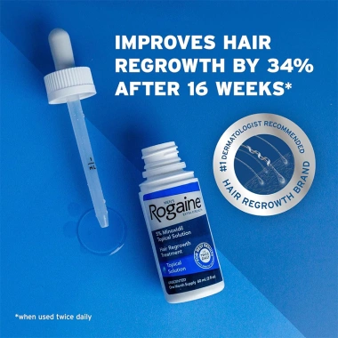 Tinh chất mọc tóc nam Rogaine 5% Minoxidil 60ml - Giảm rụng, tăng dày, 440.000₫