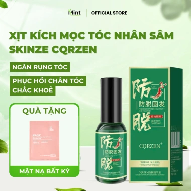Tinh Chất Mọc Tóc Nhân Sâm SKINZE CQRZEN - Xịt Kích Mọc, Giảm Rụng, Hói Đầu, Dưỡng Nang Tóc Chắc Khỏe 129k