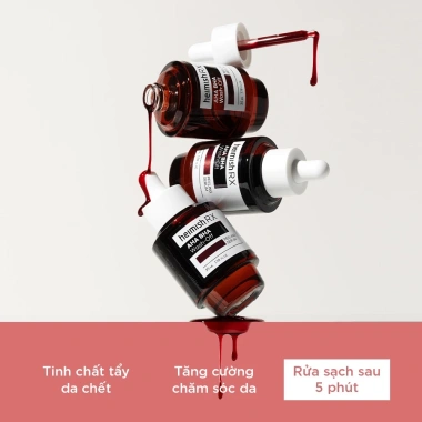 Tinh chất Peel Da Heimish RX AHA BHA Wash Off 35ml - Giảm Giá Đặc Biệt 458k 5 Tinh chất Peel Da Heimish RX AHA BHA Wash Off 35ml - Giảm Giá Đặc Biệt 458k 5