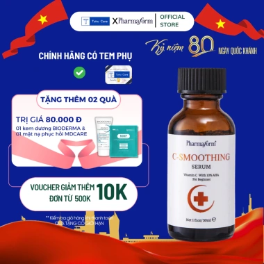 Tinh Chất Pharmaform C12 LAA Pure Bright Serum 30ml - Dưỡng sáng da, giảm nếp nhăn, chỉ 361k