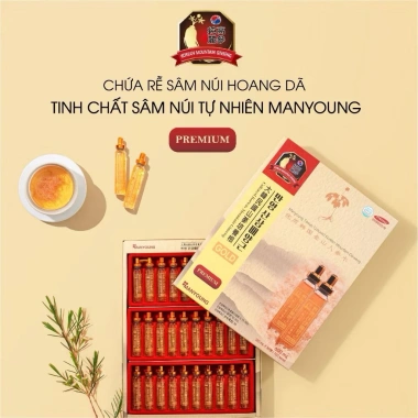 Tinh Chất Sâm Núi Manyoung Hàn Quốc Cao Cấp 30 Ống - Giá 999k, Dưỡng Sinh, Tăng Cường Sinh Lực