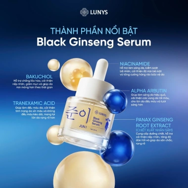 Tinh Chất Serum Black Ginseng - Trắng Sáng Da, Giảm Thâm, Chống Lão Hóa 169k 3