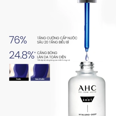 Tinh chất Serum PROSHOT HYALURO-DEEP VOLUME 5 AHC 40ml - Căng bóng, mờ nếp nhăn, giảm nếp gấp, giá ưu đãi 784.000 VND 7 Tinh chất Serum PROSHOT HYALURO-DEEP VOLUME 5 AHC 40ml - Căng bóng, mờ nếp nhăn, giảm nếp gấp, giá ưu đãi 784.000 VND 7