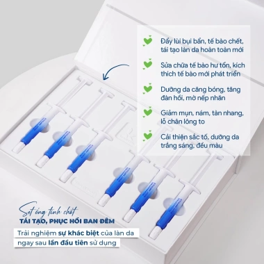Tinh chất tái tạo da ban đêm K Lady Care 6x5ml - Giá ưu đãi 780.000₫, phục hồi, dưỡng ẩm, làm sáng da