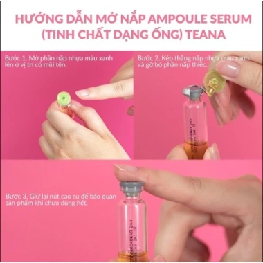 Tinh chất TEANA Peptides giảm đỏ, viêm, phục hồi da nhạy cảm serum 10ml/20ml 236k 3